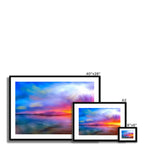 Estampes artistiques du coucher de soleil d'Arran