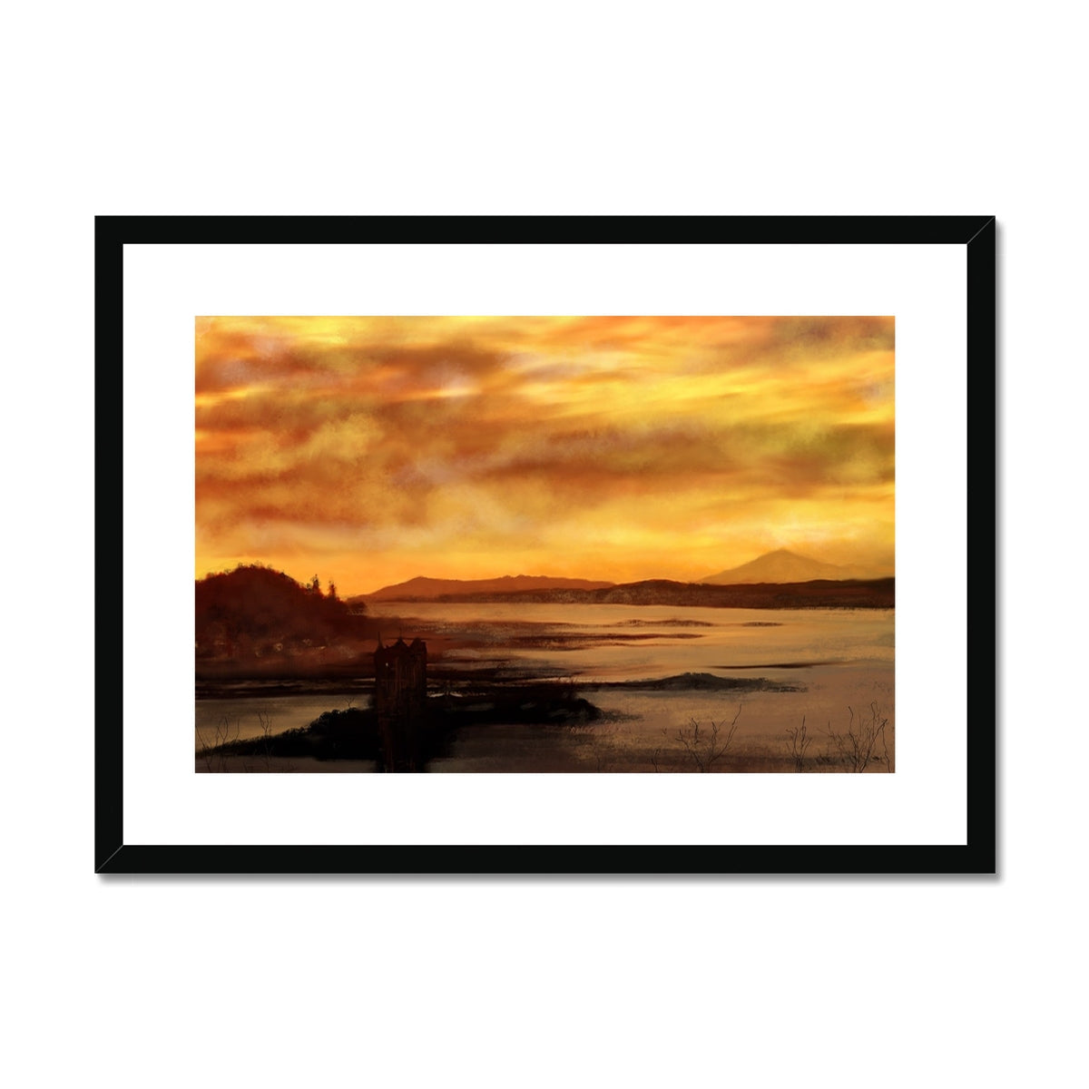 Castle Stalker Dusk Art Prints