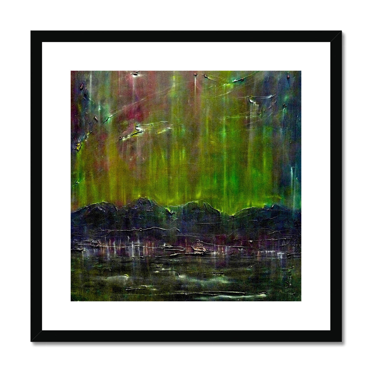 Cromarty Harbour Northern Lights Art Prints