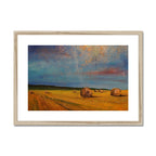 Highland Hay Bales Art Prints
