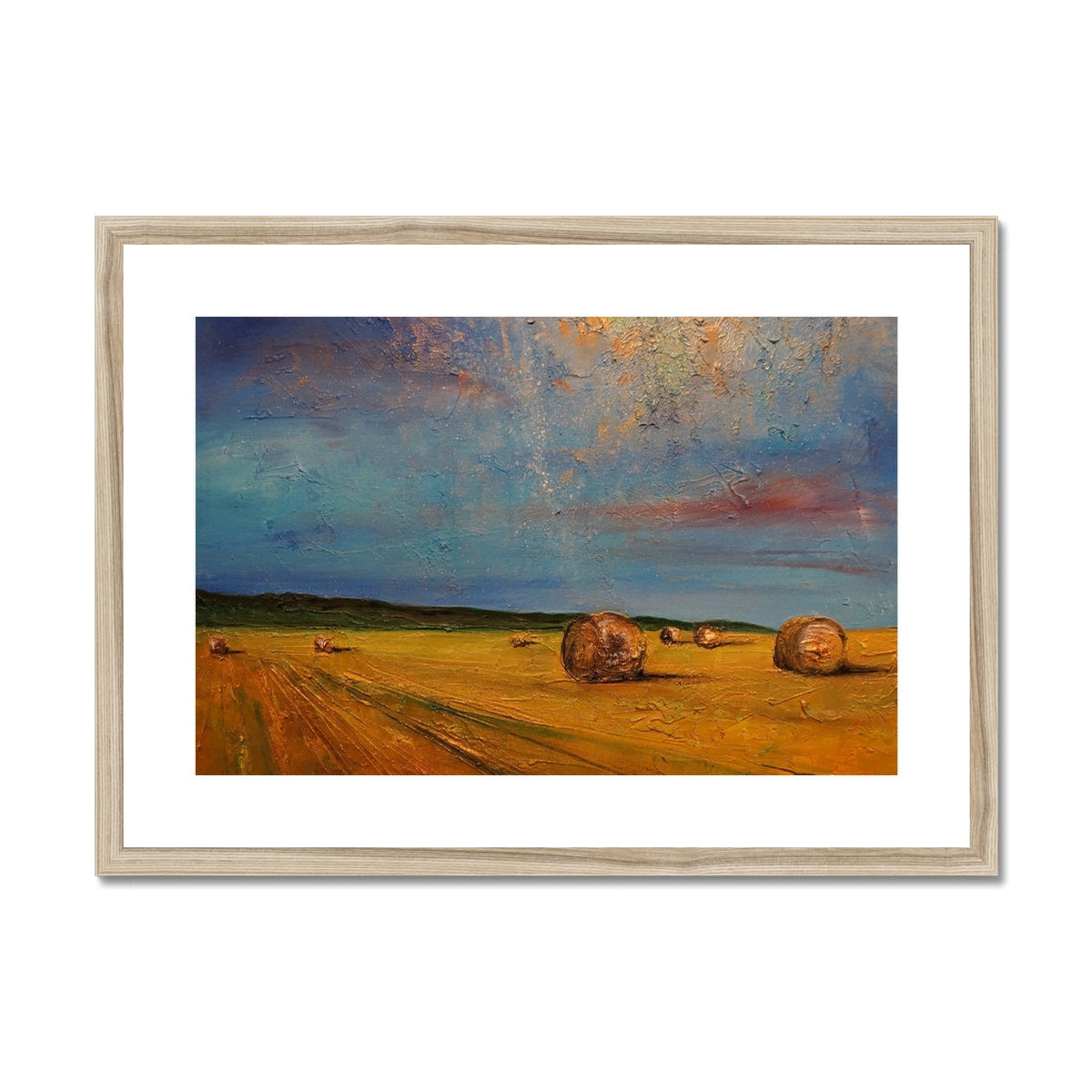 Highland Hay Bales Art Prints