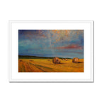 Highland Hay Bales Art Prints