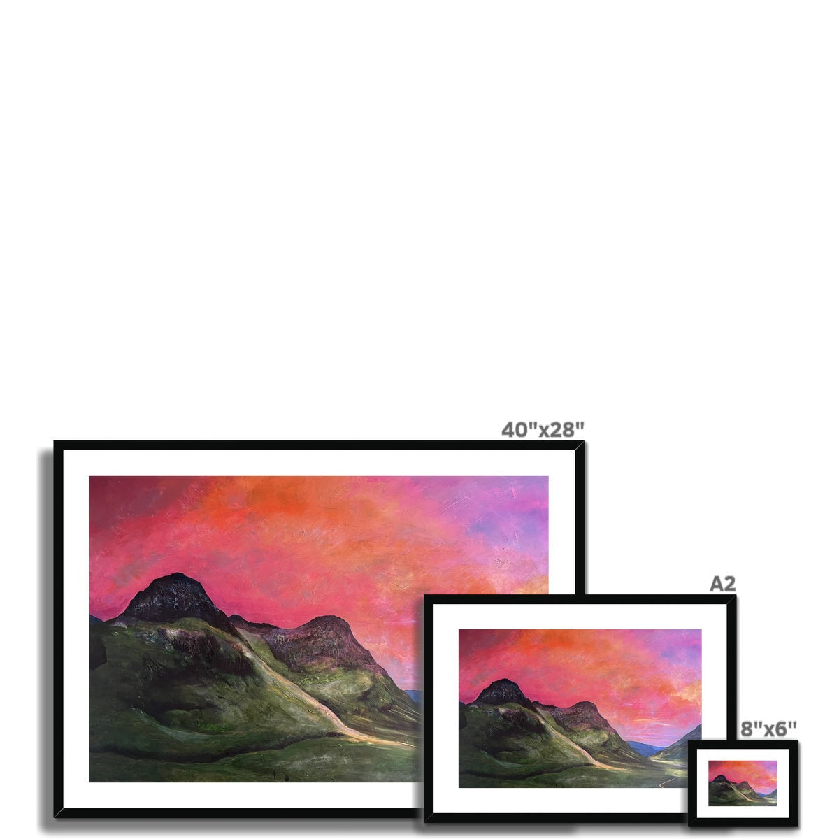 Into The Glencoe Dusk Art Prints