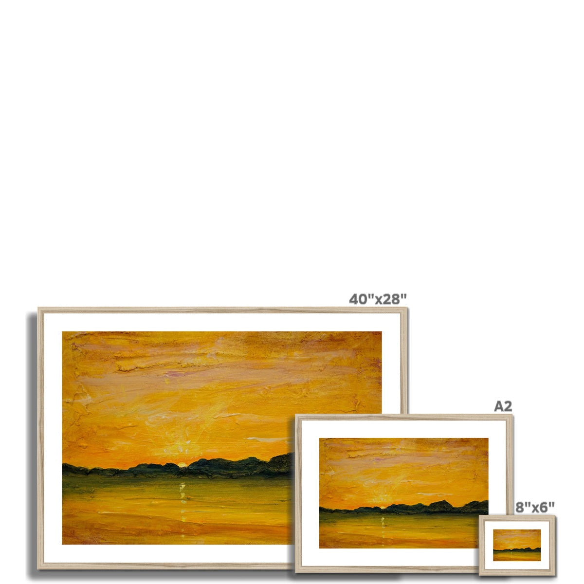 Jura Sunset Art Prints