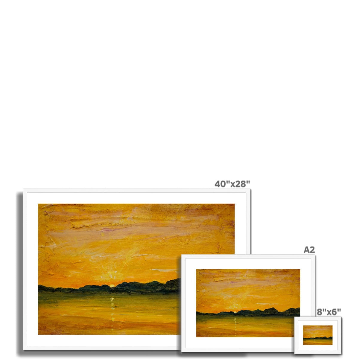 Jura Sunset Art Prints