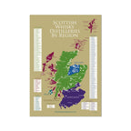 Scottish Whisky Distilleries Map Fine Art Prints