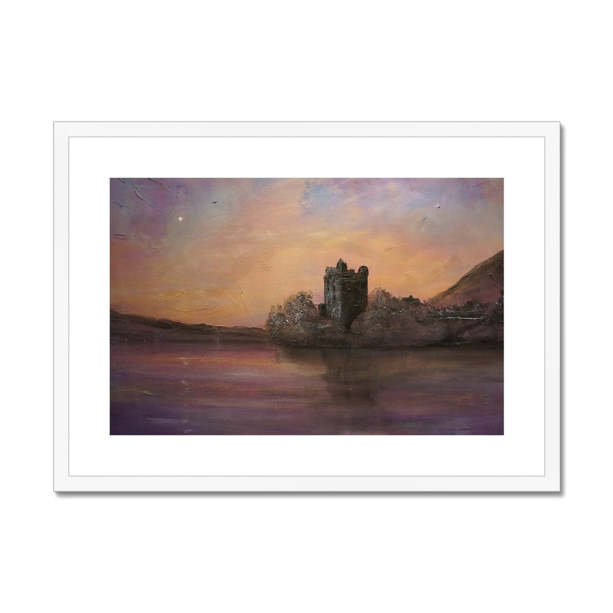 Urquhart Castle Moonlight Art Prints