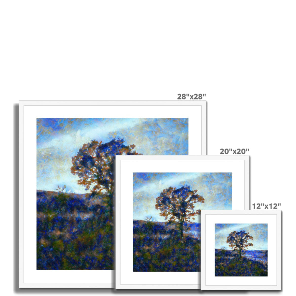 A Winter Highland Tree Art Prints
