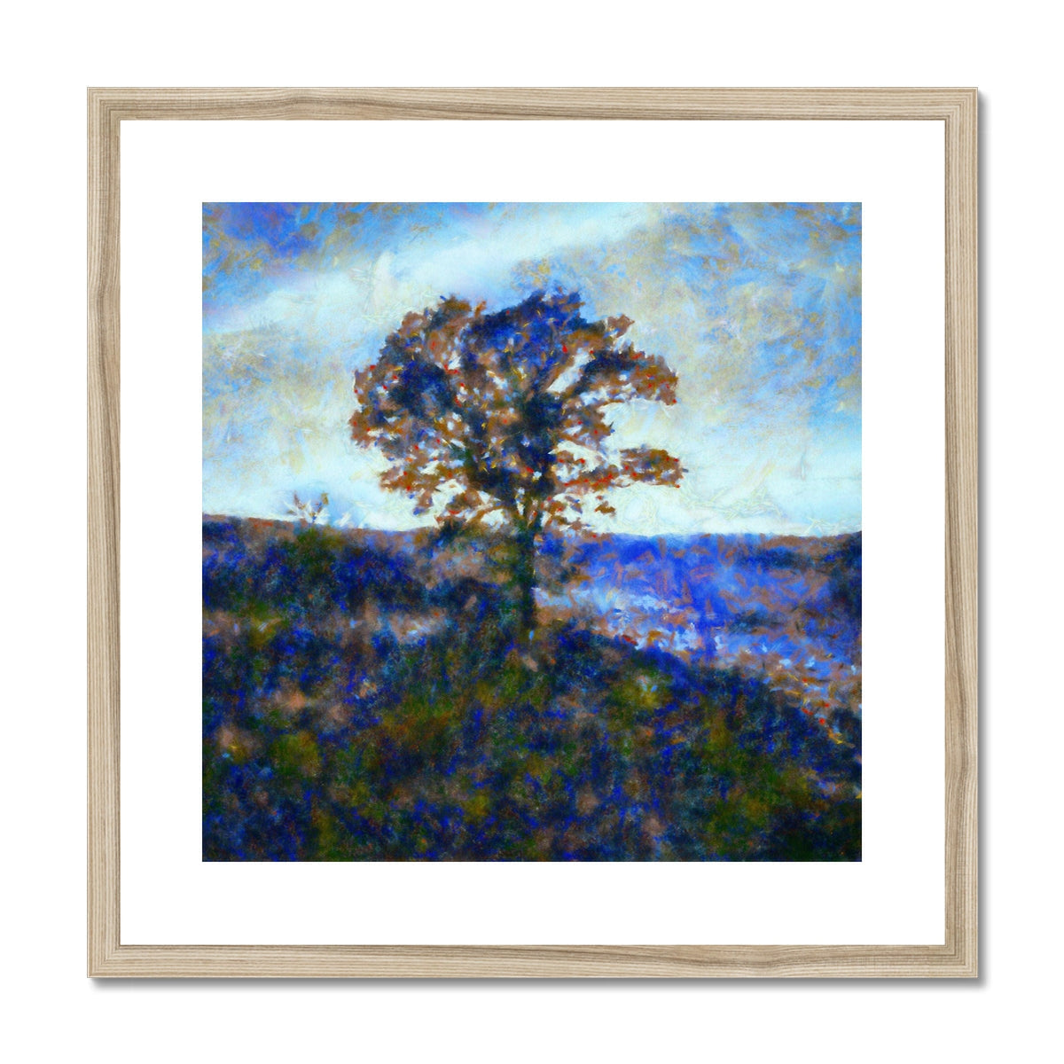 A Winter Highland Tree Art Prints