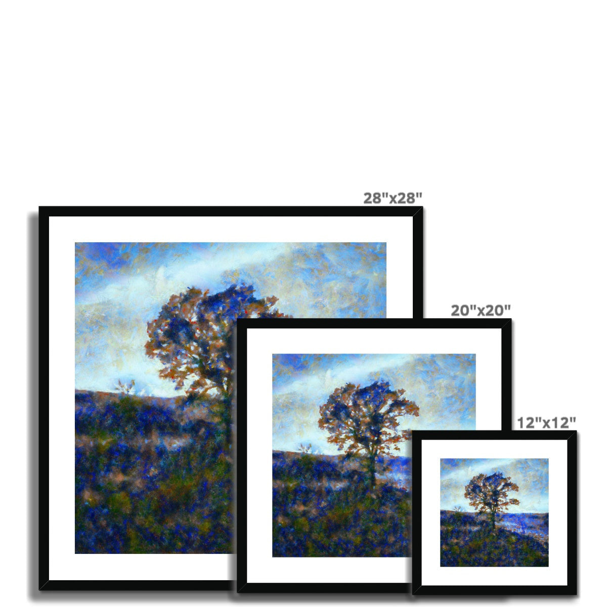 A Winter Highland Tree Art Prints